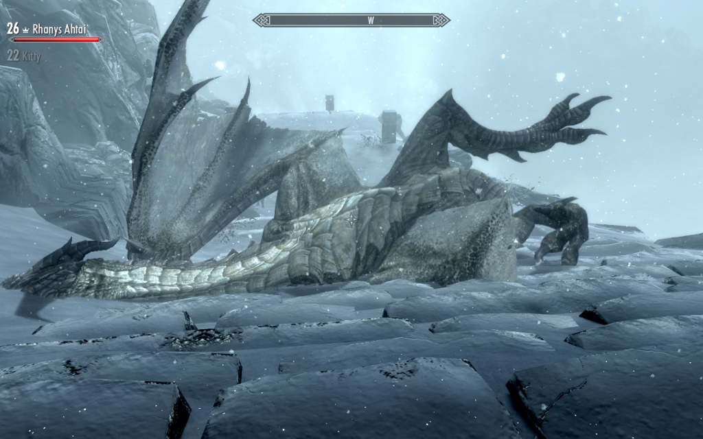 Dead Dragon at High Hrothgar