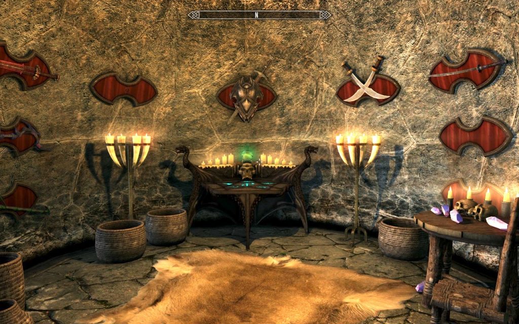 Enchanter Table and Weapons in Severin Manor