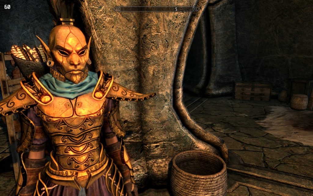 Shenner in Indoril Armor With Helmet