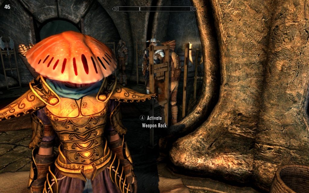 Shenner in Indoril Armor With Redoran Watchman's Helmet