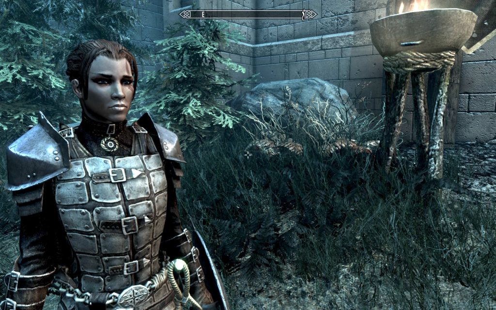 Shenner in Dawnguard Armor Without Helmet 2