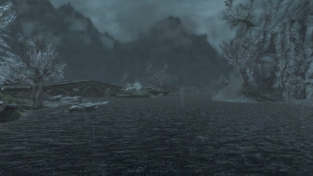 Fishing in the Reach in the Rain