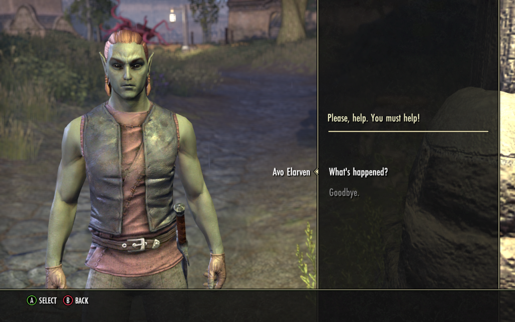 Oddly Green Dunmer