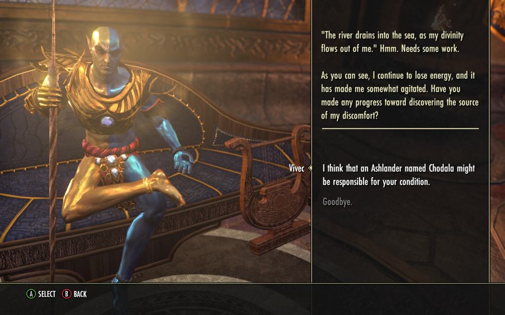 Vivec Getting Antsy