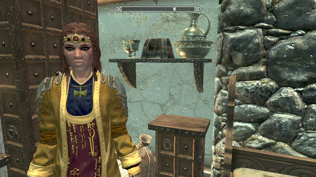 Shenner in Gold Extravagant Robe