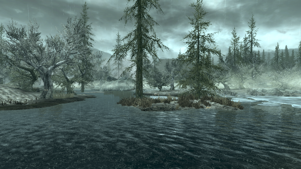 Fishing Near Morthal, Daytime and Rainy