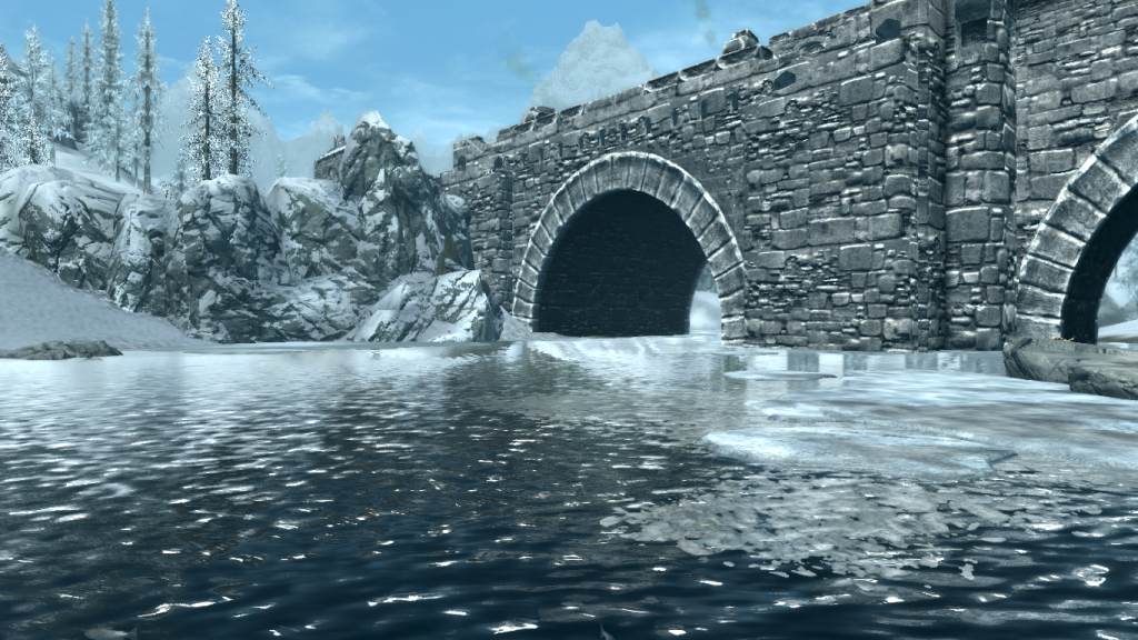 Fishing On the Windhelm Docks, Daytime and Clear