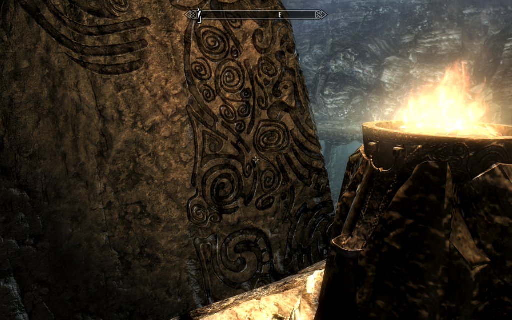 Reliefs Inside Bleak Falls Barrow