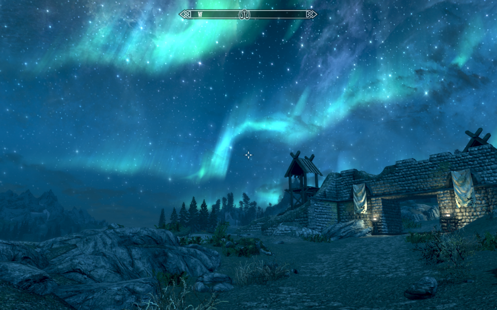 Night Sky Over Whiterun 2