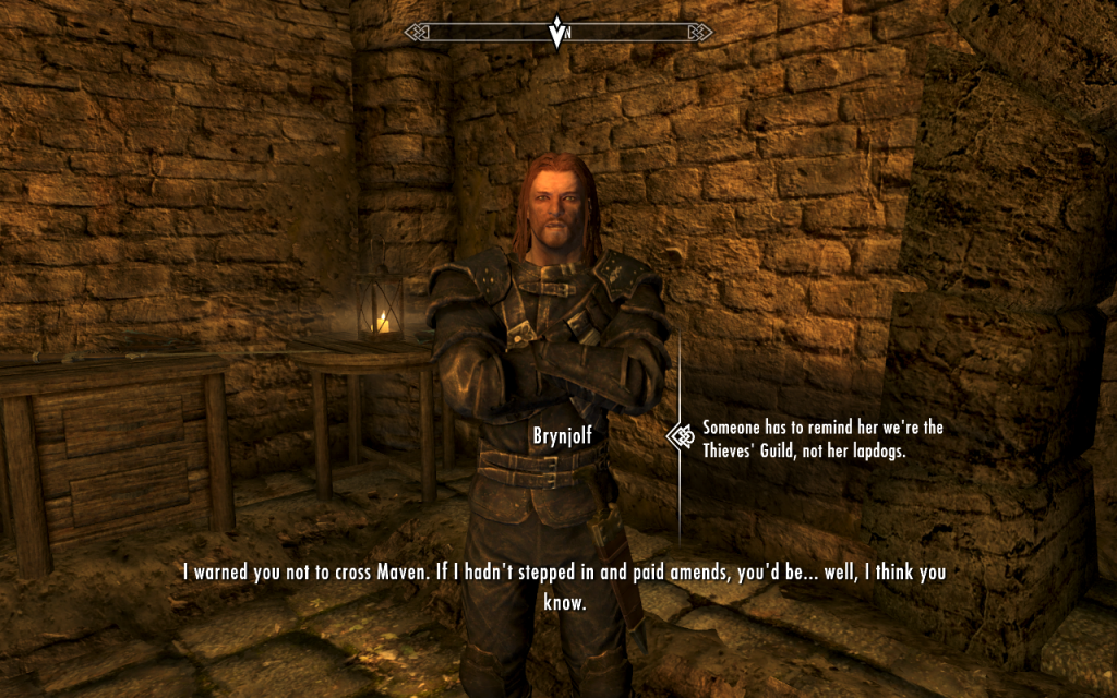 Brynjolf is Also Not Amused