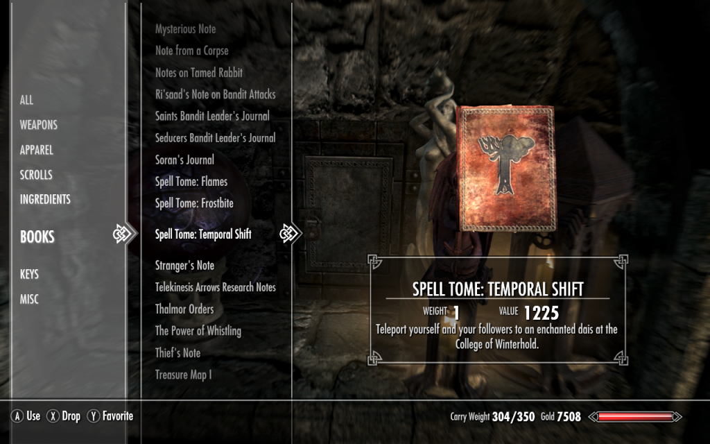 Spell Tome: Temporaral Shift