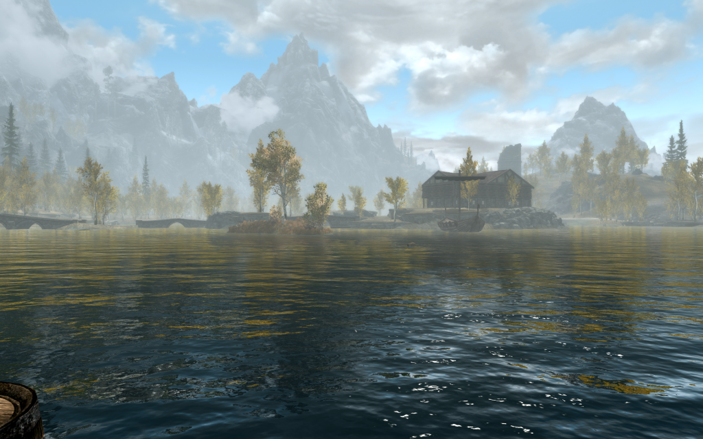 Fishing Scenery at the Riften Docks 2