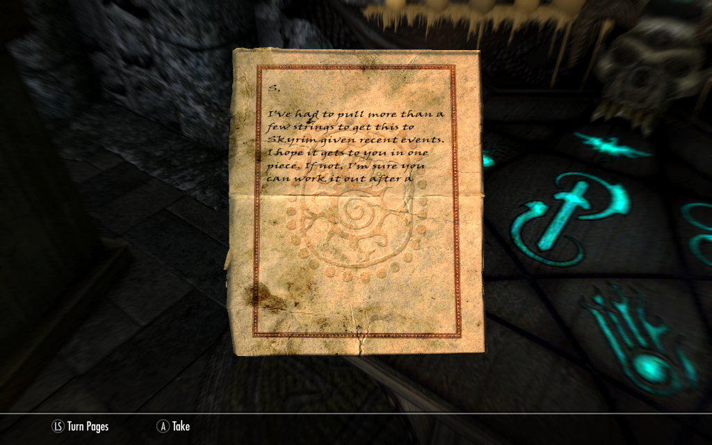 Interesting Note in the College of Winterhold 1