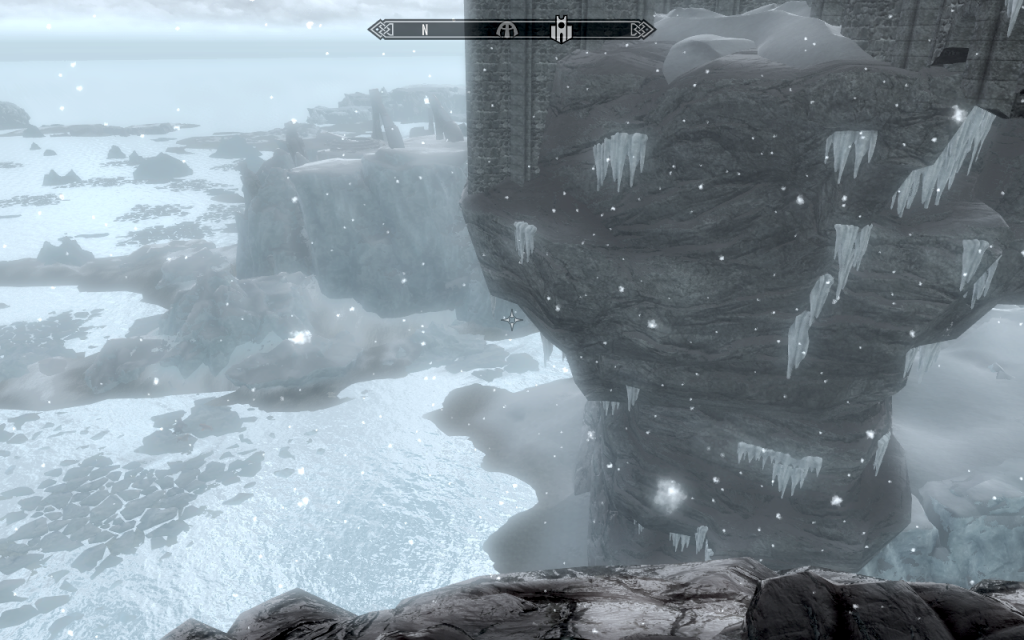 View From the Bridge Down to Winterhold