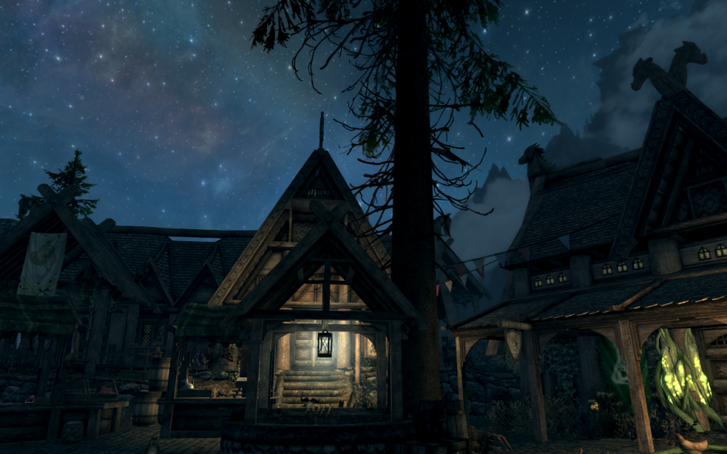 Night Sky Over Whiterun 3