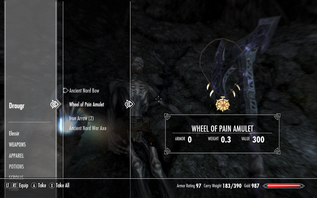 Wheel of Pain Amulet