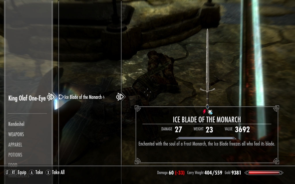 Ice Blade of the Monarch