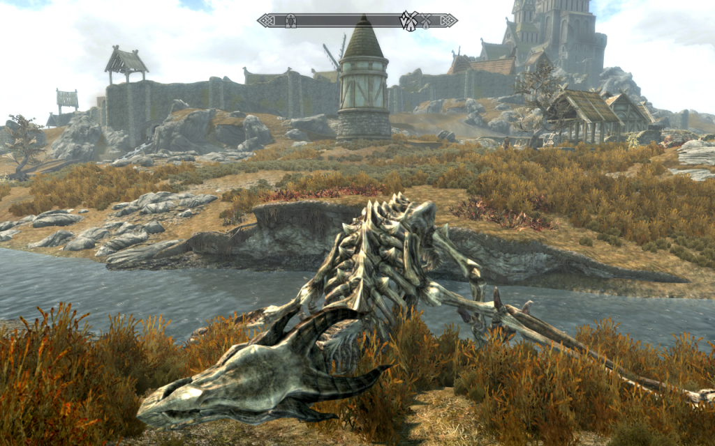 Dead Dragon Near Whiterun