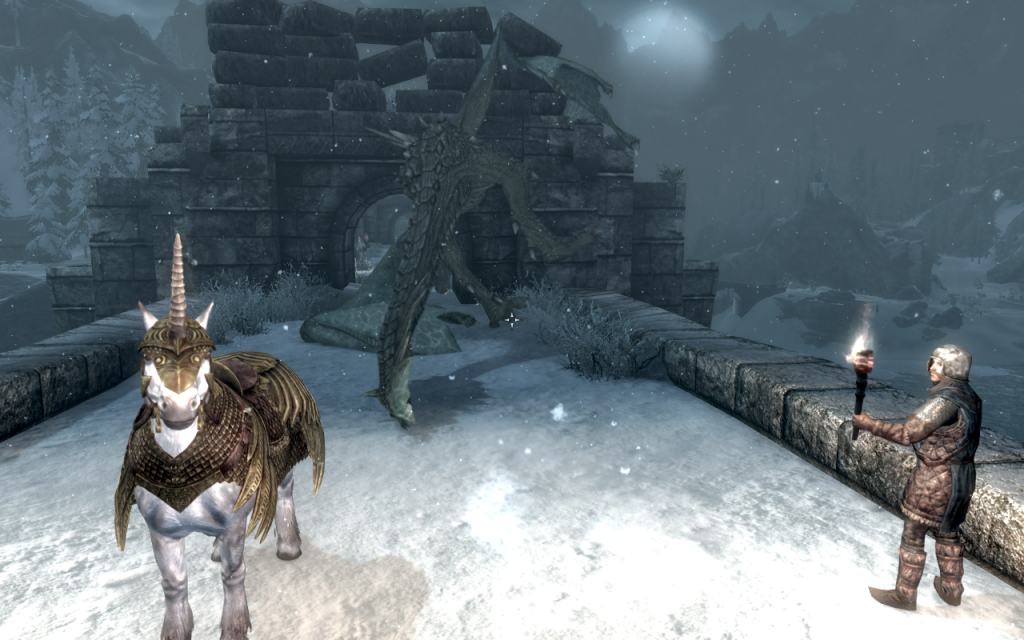 Dragon Stalking at Windhelm