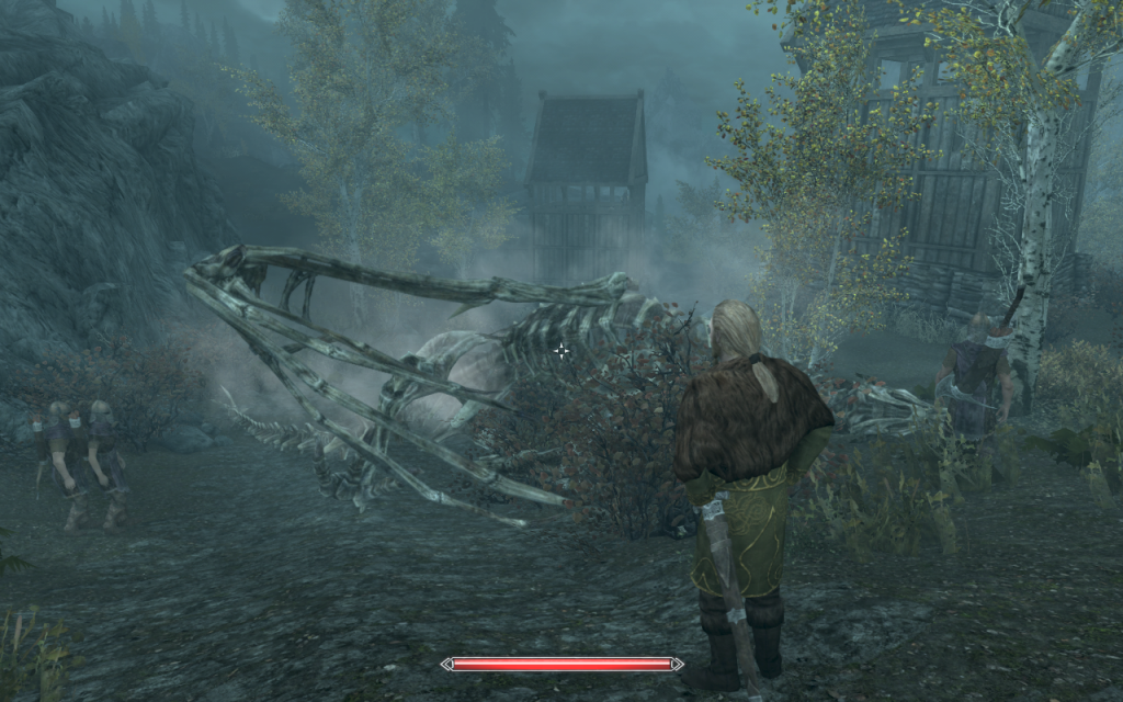 Dead Dragon in the Riften Mist