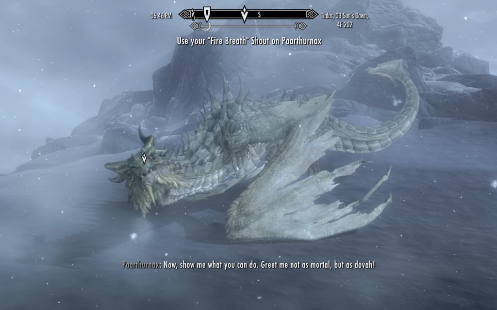 Tinvaak With an Old Dovah