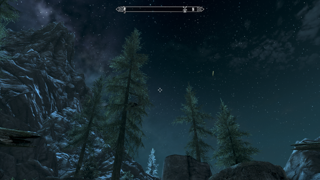 Starry Sky Near Bleak Falls Barrow