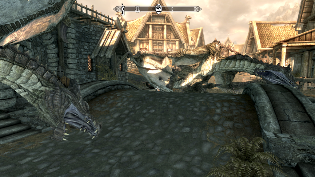 TWO Dead Dragons in Whiterun