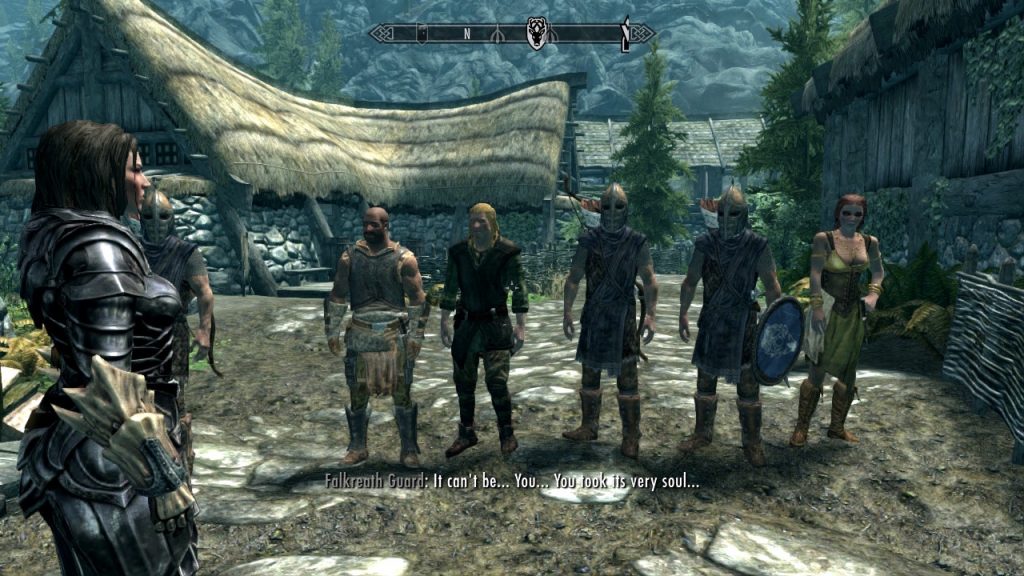 Gawkers in Falkreath