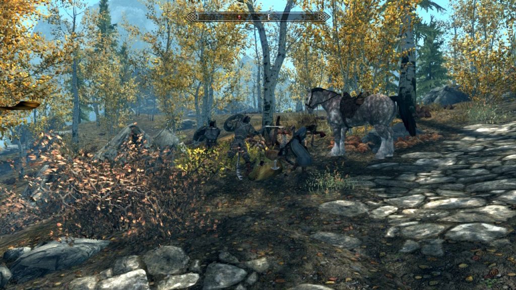 Khajiit and Horse Vs. Spider