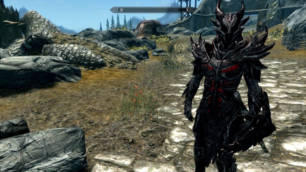 Lydia in Daedric Armor