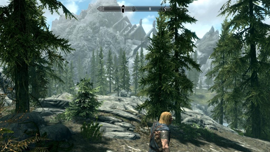 View of Bleak Falls Barrow