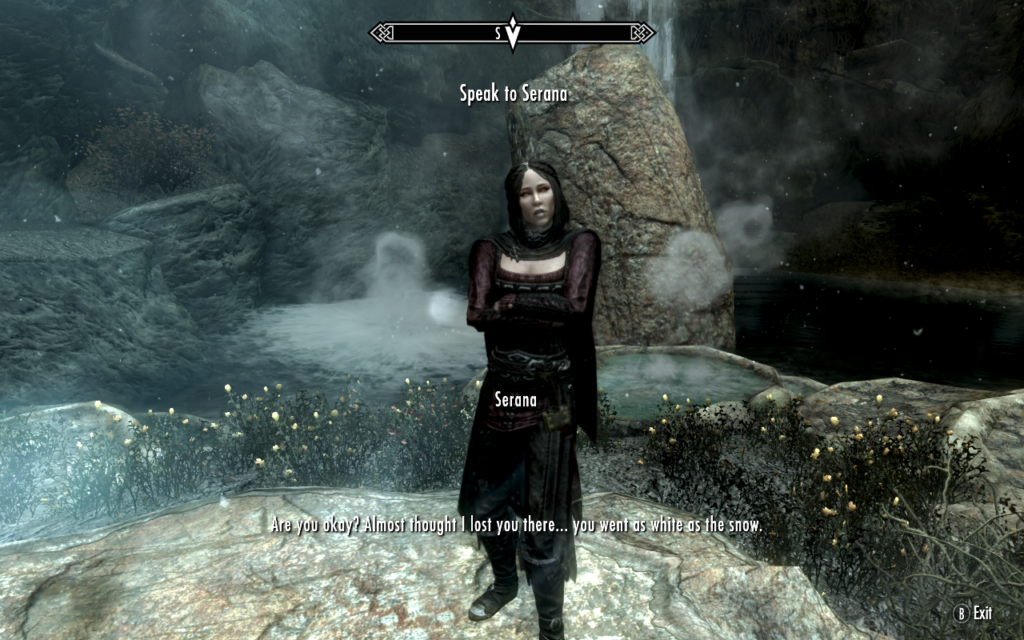 Serana is Concerned