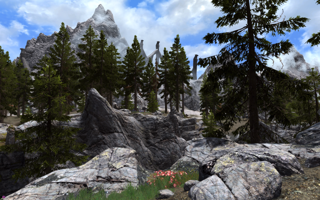 View of Bleak Falls Barrow