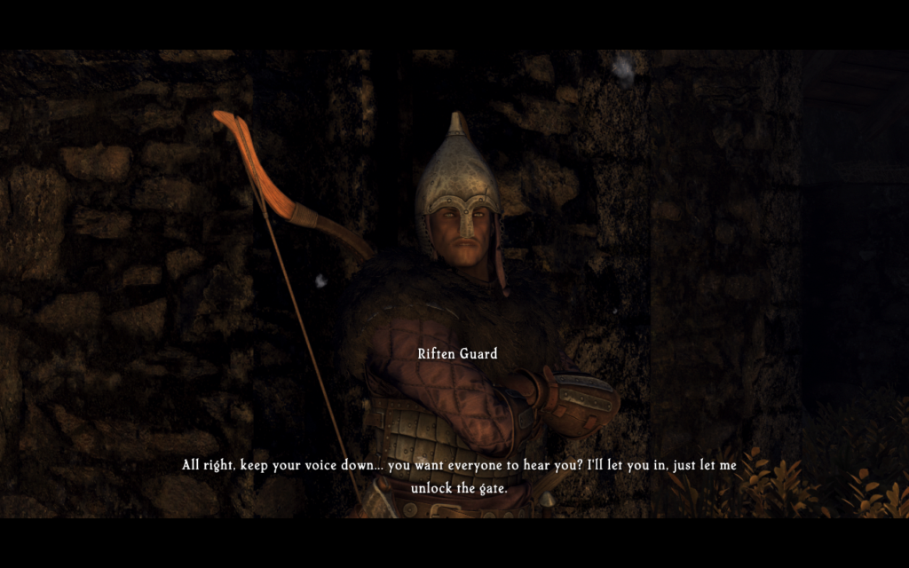 Riften Guard Fails His Corruption Roll