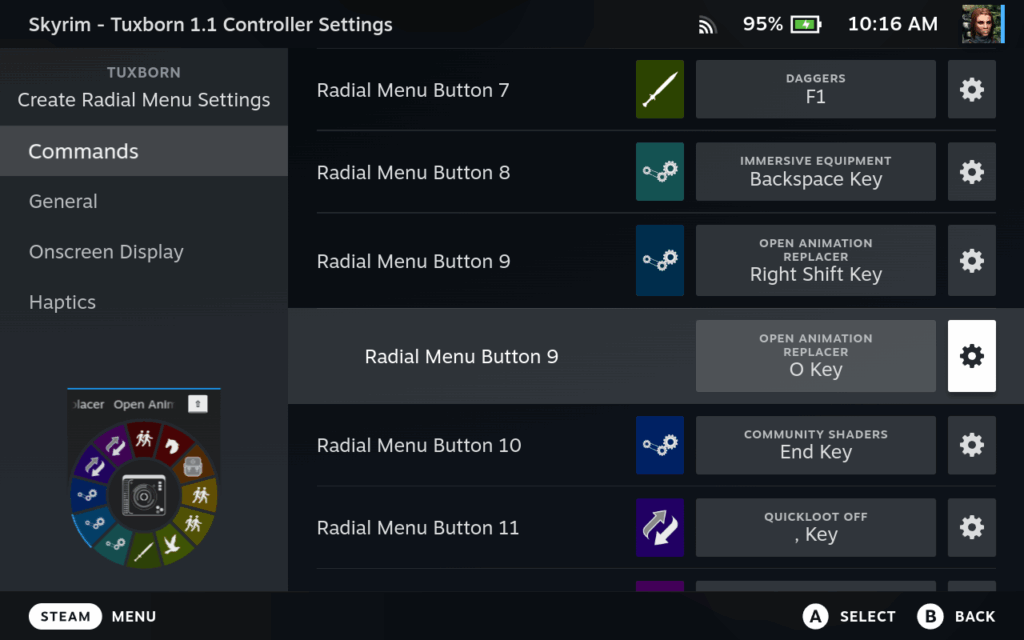 Setting a Radial Menu Option With a Sub Command