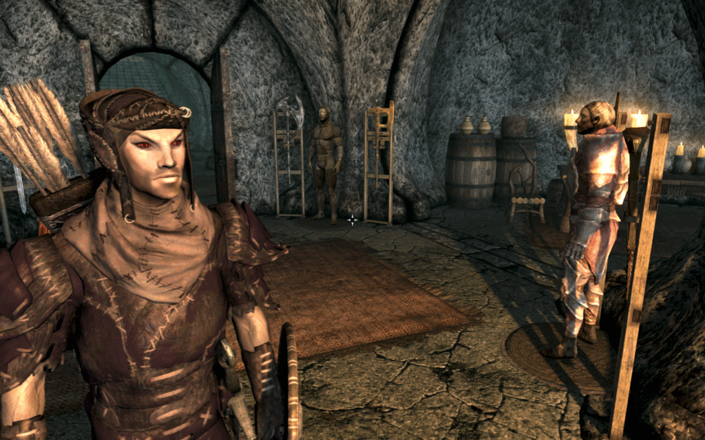 Elessir in Shadowed Netch Leather Armor