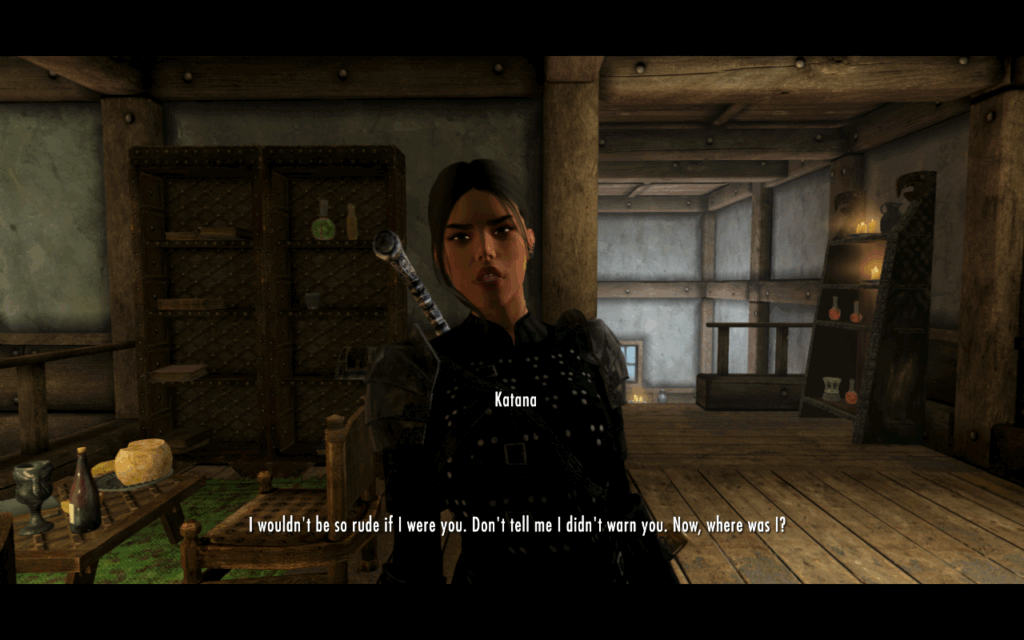 Katana Scolds Alecto