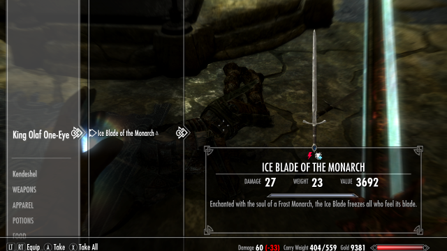 Ice Blade of the Monarch