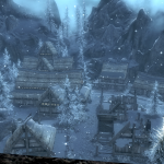 View of Winterhold from the Dev Aveza Deck