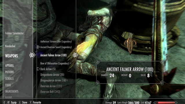 Ancient Falmer Arrows