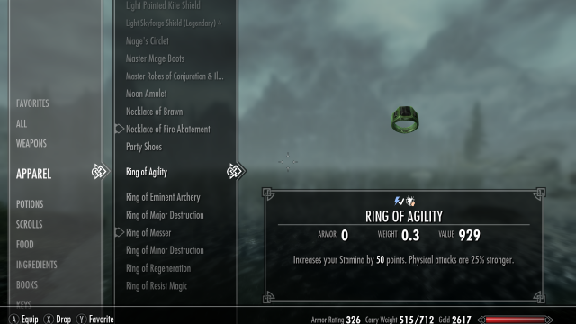Ring of Agility