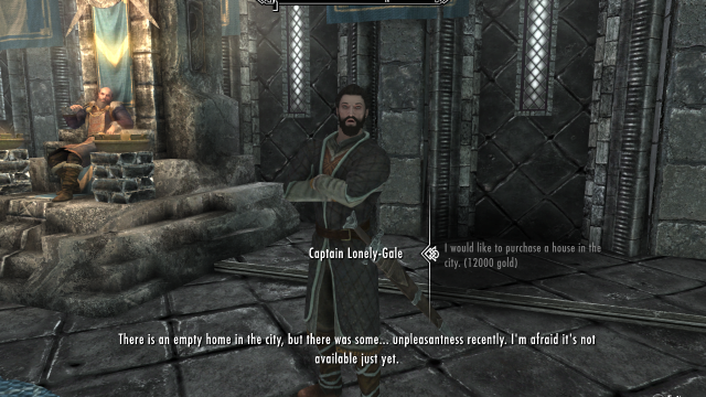 Hey Captain Lonely-Gale the Jarl Says You Need to Sell Me a House