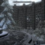 Courtyard at the College of Winterhold 2
