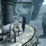 Serana and Raised Ice Wolf