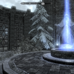 Courtyard at the College of Winterhold 1