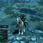 Three Dragonborns on a Horse