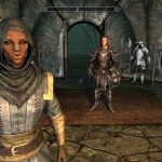 Delga in Blue Dunmer Outfit