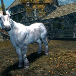 Unicorn at the Riften Stables