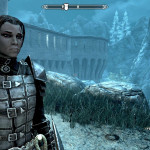 Shenner in Dawnguard Armor Without Helmet 1