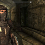 Shenner in Shadowed Netch Leather Armor in Gyldenhul Barrow